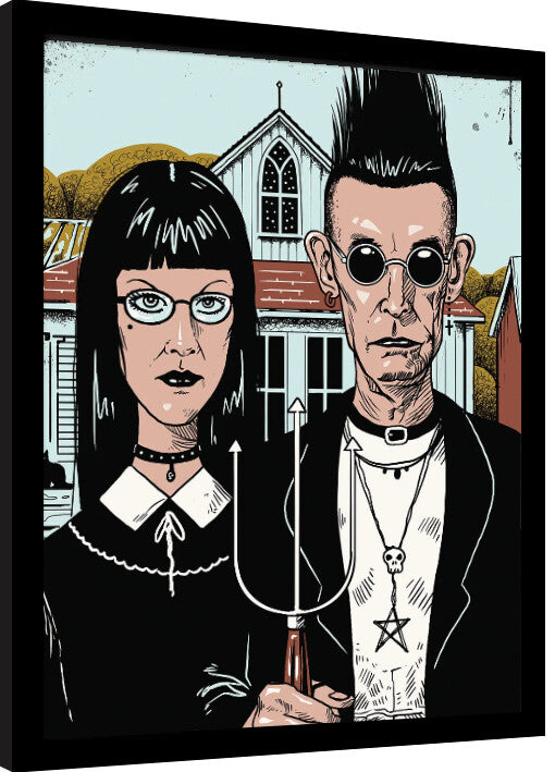 Vincent Trinidad - American Goth Gerahmte Poster, Bilder, 34.3 × 44.5 cm