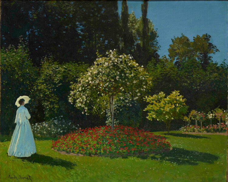 Jeanne Marie Lecadre in the Garden (1866), Claude Monet Poster, Plakat, 40 × 30 cm