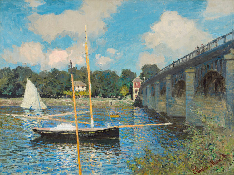 The Bridge at Argenteuil (1874), Claude Monet Poster, Plakat, 40 × 30 cm