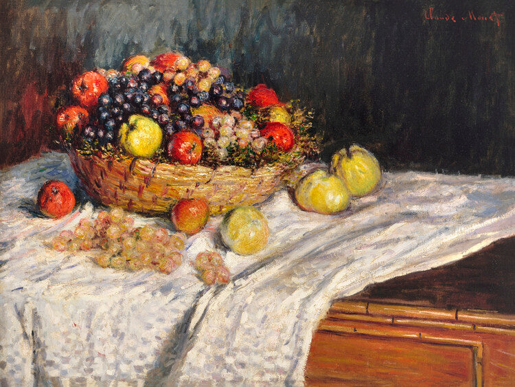 A Bowl of Apples (1880), Claude Monet Poster, Plakat, 40 × 30 cm