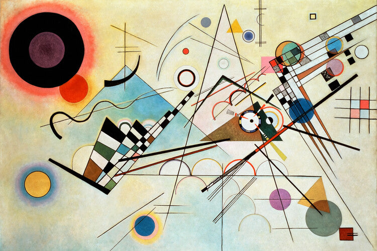 Komposition VIII. (1915), Wassily Kandinsky Poster, Plakat, 40 × 26.7 cm