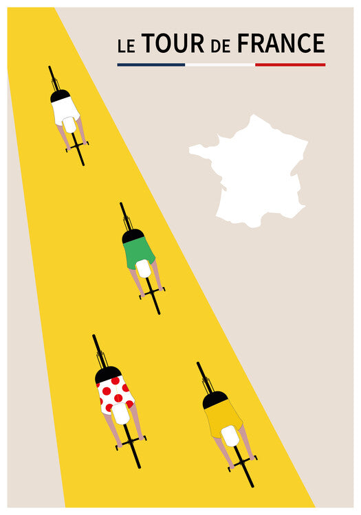 Leinwand Poster, Bilder le Tour de France, Poster Paperago, 70 × 100 cm