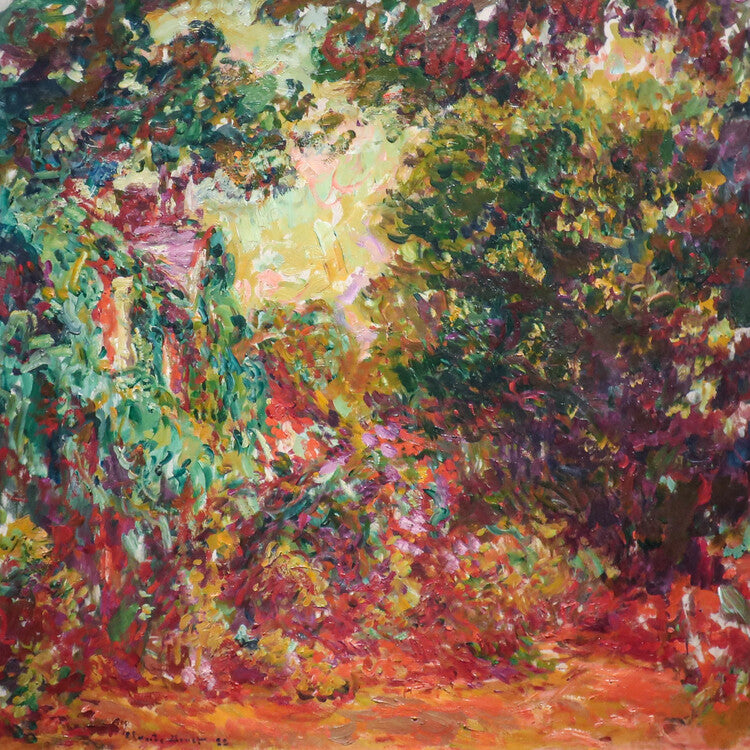 The Artist's House from the Rose Garden (1922–24), Claude Monet Poster, Plakat, 40 × 40 cm