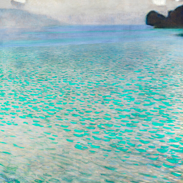 Leinwand Poster, Bilder Attersee (1900), Gustav Klimt, 70 × 70 cm