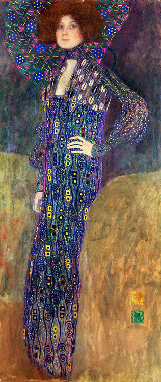 Emilie Floege (1902), Gustav Klimt Poster, Plakat, 21.1 × 50 cm