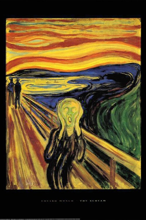 Edvard Munch - Scream Poster, Plakat, 61 × 91.5 cm