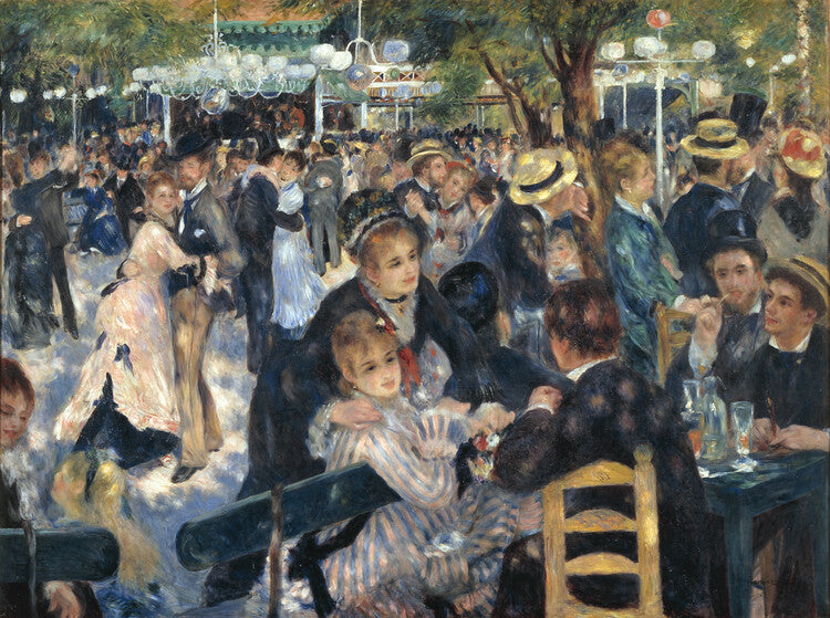 Ball at the Moulin de la Galette, 1876, Pierre Auguste Renoir Poster, Plakat, 40 × 30 cm