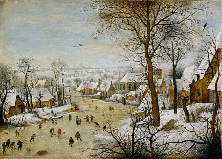 Winter Landscape with Birdtrap, 1601, Pieter the Younger Brueghel Poster, Plakat, 40 × 30 cm