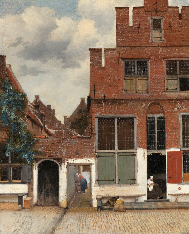 View of Houses in Delft, known as 'The Little Street', Jan Vermeer Poster, Plakat, 30 × 40 cm