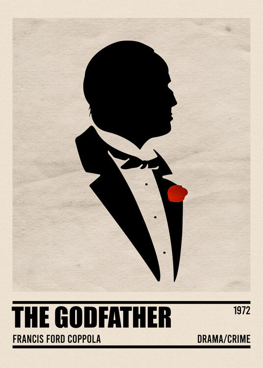 Leinwand Poster, Bilder The Godfather Minimalist, 65 × 90 cm