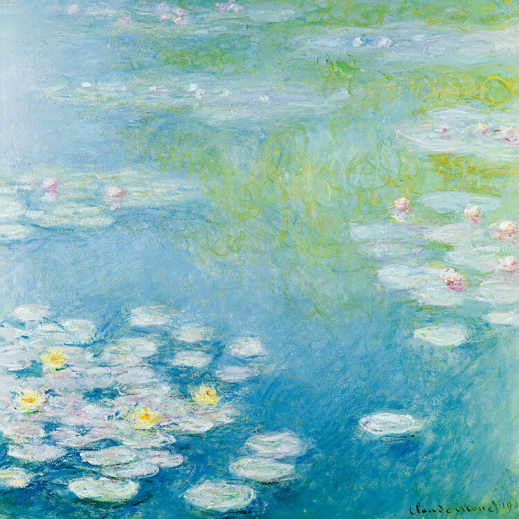 Nympheas at Giverny (1908), Claude Monet Poster, Plakat, 40 × 40 cm