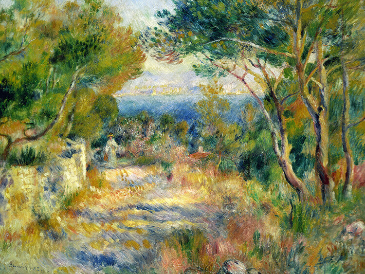 L'Estaque (1882), Pierre Auguste Renoir Poster, Plakat, 40 × 30 cm