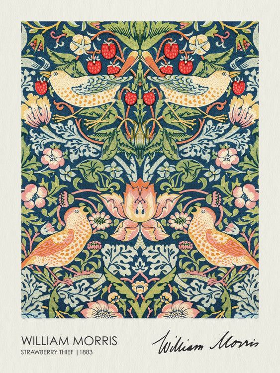 Strawberry Thief (1883), William Morris Poster, Plakat, 30 × 40 cm