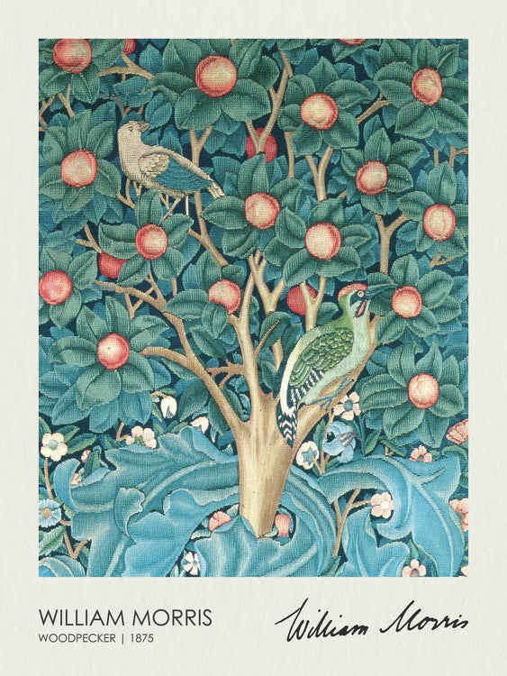 Woodpecker (1875), William Morris Poster, Plakat, 30 × 40 cm