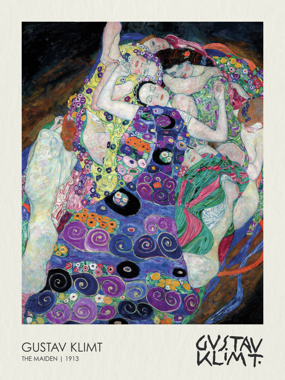 The Maiden (1913), Gustav Klimt Poster, Plakat, 30 × 40 cm