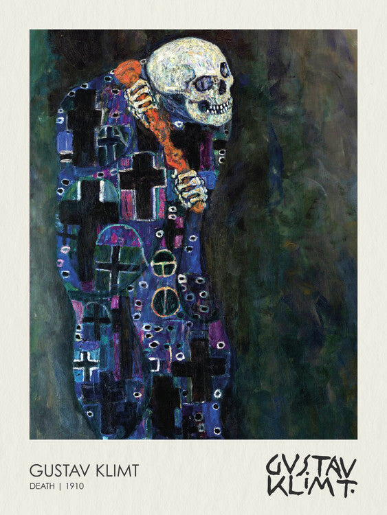 Death (Skull) 1910, Gustav Klimt Poster, Plakat, 30 × 40 cm