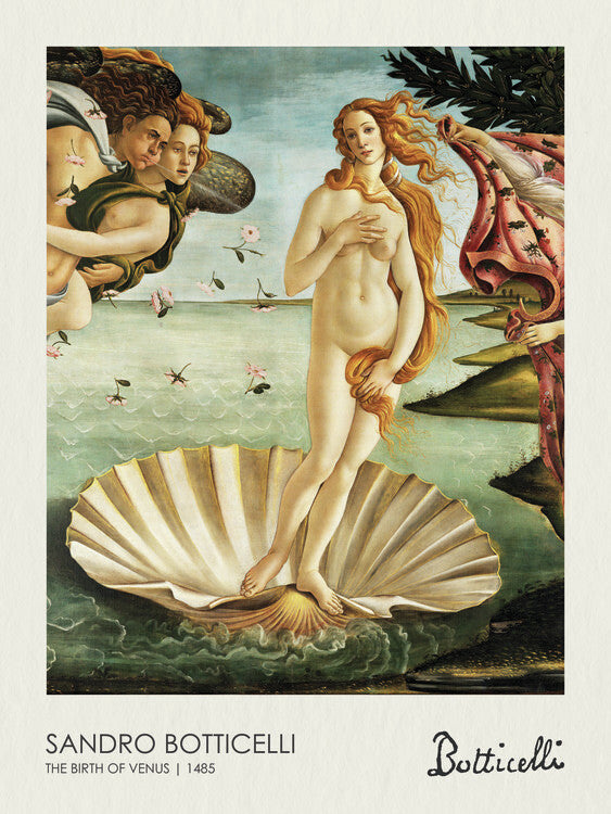 The Birth of Venus (1485), Sandro Botticelli Poster, Plakat, 30 × 40 cm