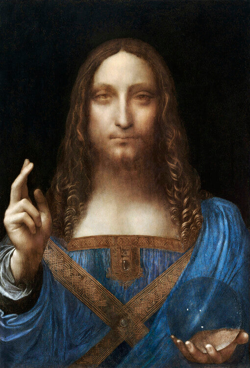 Salvator Mundi (1500), Leonardo da Vinci Poster, Plakat, 26.7 × 40 cm