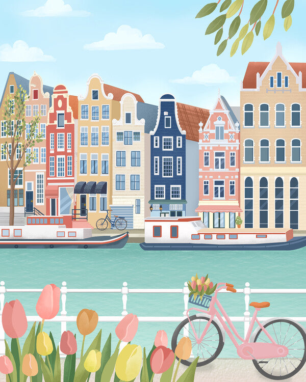 Leinwand Poster, Bilder Amsterdam, 70 × 90 cm