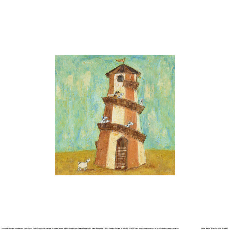 Kunstdruck Sam Toft - Helter Skelter, 30 × 30 cm