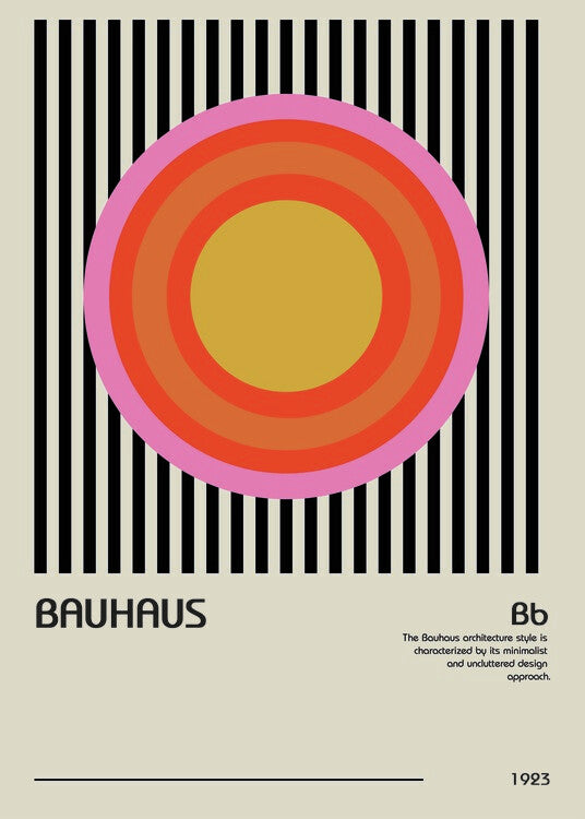 Leinwand Poster, Bilder Bauhaus 1923, 65 × 90 cm