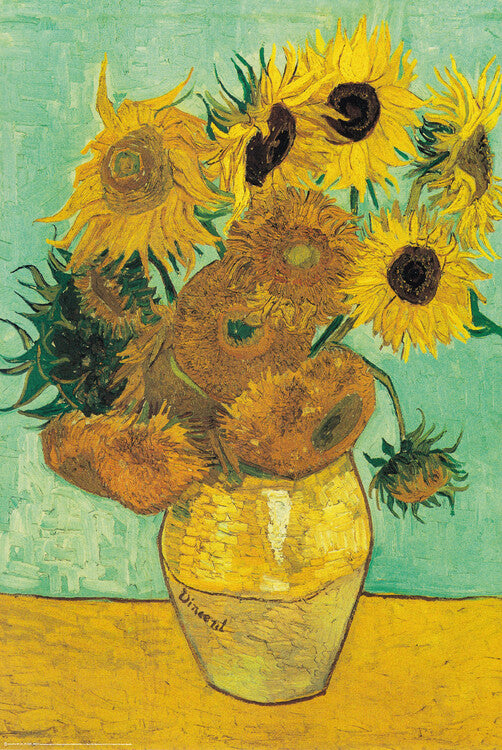 Sunflowers, Vincent van Gogh Poster, Plakat, 61 × 91.5 cm