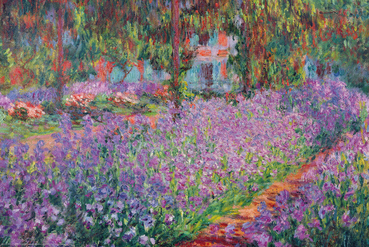 The Artist's Garden at Giverny, 1900, Claude Monet Poster, Plakat, 91.5 × 61 cm