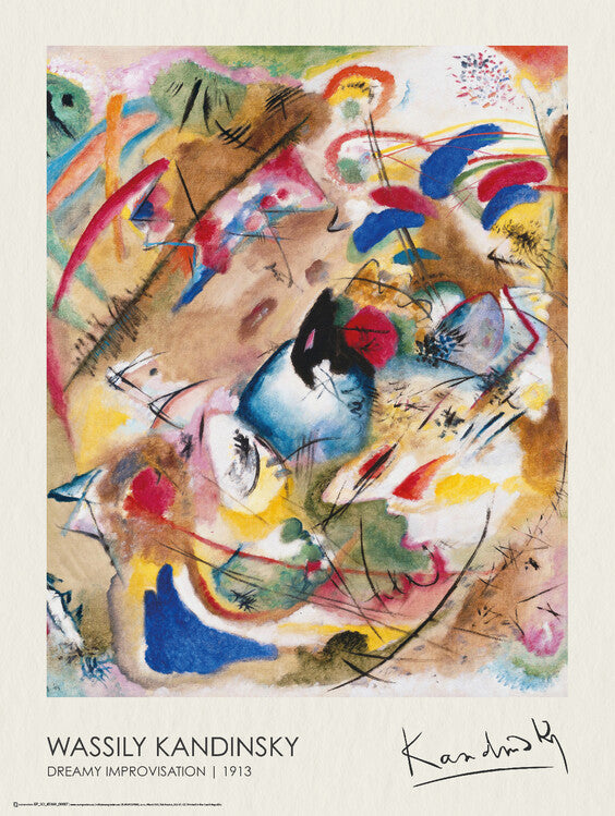 Dreamy Improvisation (1913), Wassily Kandinsky Poster, Plakat, 45 × 60 cm