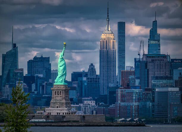 Leinwand Poster, Bilder View of the Statue of Liberty, Diana Robinson Photography, 90 × 65 cm