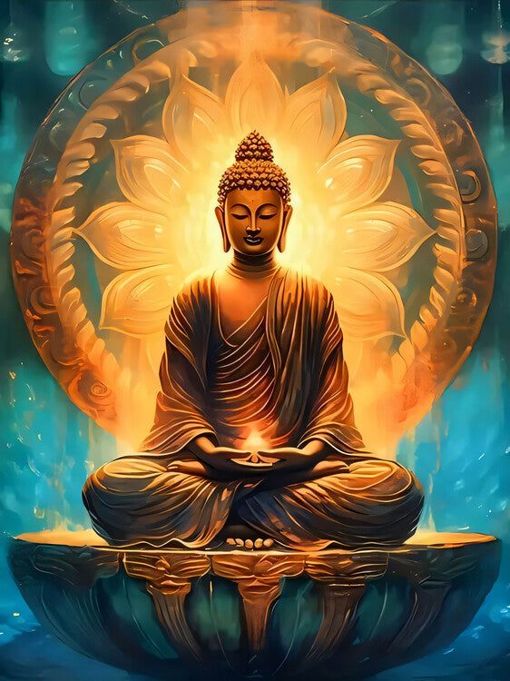 Leinwand Poster, Bilder Calm Budha, 60 × 80 cm