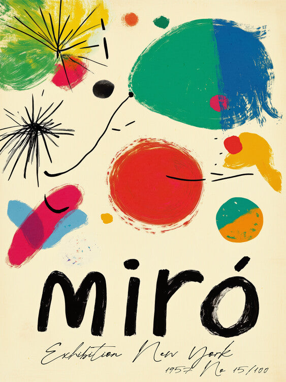 Leinwand Poster, Bilder Miró 2, Treechild, 60 × 80 cm