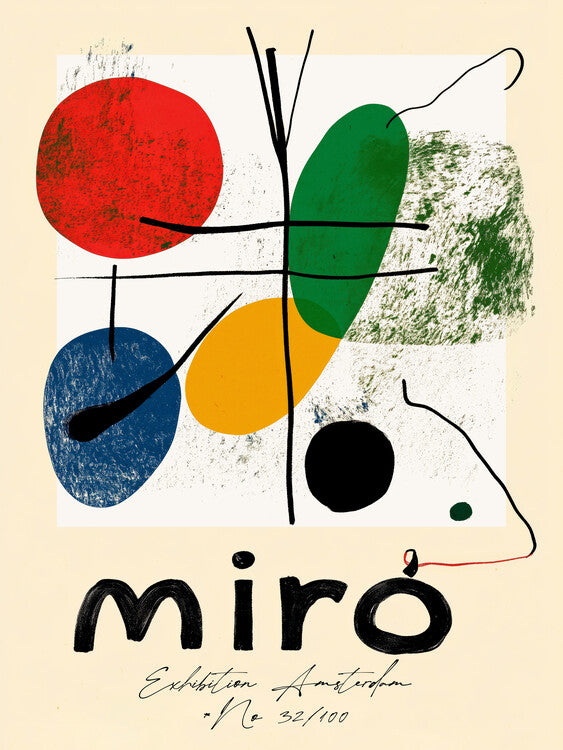 Leinwand Poster, Bilder Miró 3, Treechild, 60 × 80 cm