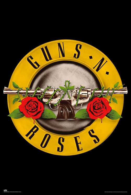 Guns'n'Roses - logo Poster, Plakat, 61 × 91.5 cm