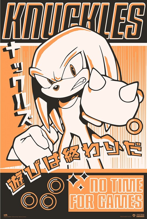 Sonic - Knuckles Poster, Plakat, 61 × 91.5 cm