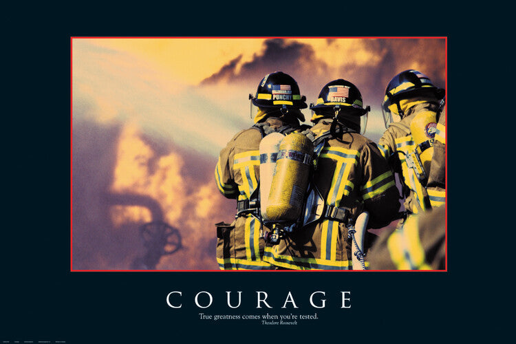 Courage Poster, Plakat, 91.5 × 61 cm
