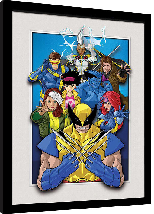 X-Men - Characters Gerahmte Poster, Bilder, 34.3 x 44.5 cm