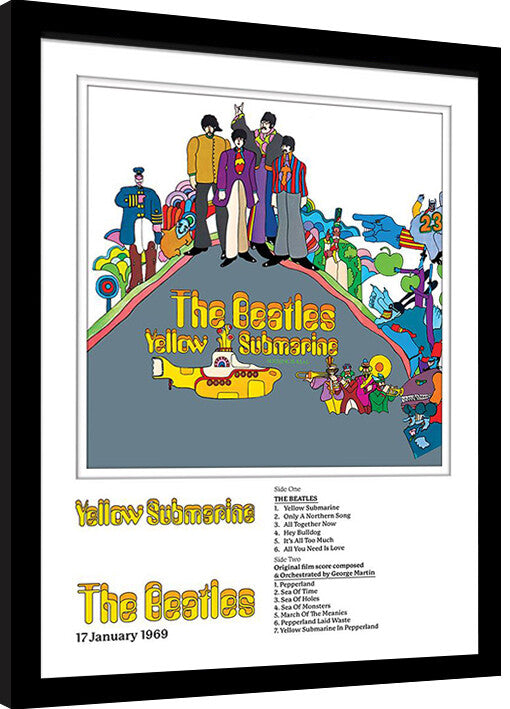 The Beatles - Yellow Submarine Gerahmte Poster, Bilder, 34.3 x 44.5 cm