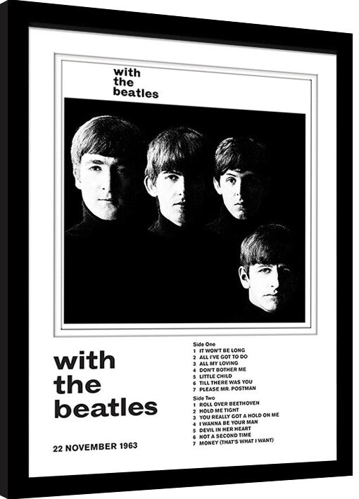 The Beatles - With the Beatles Gerahmte Poster, Bilder, 34.3 x 44.5 cm