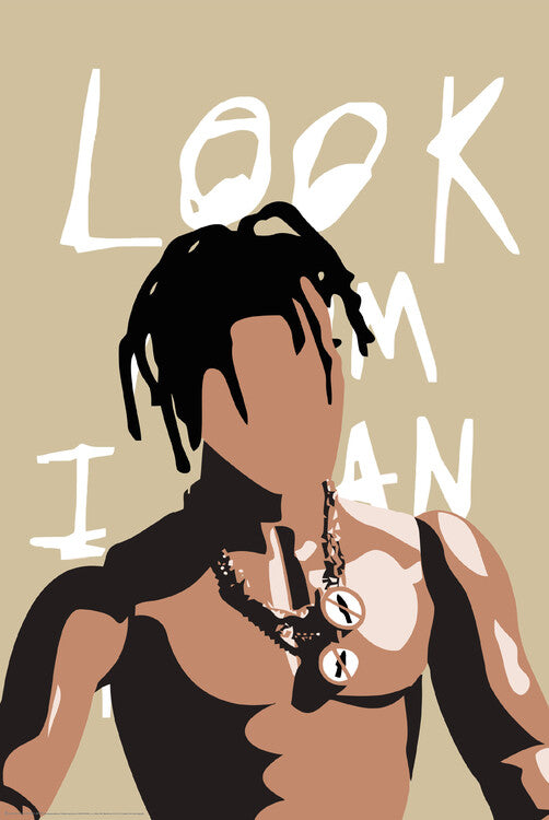 Travis Scott Poster, Plakat, 61 × 91.5 cm