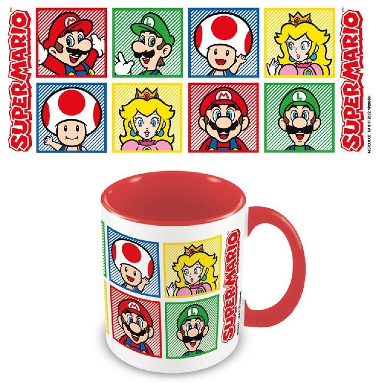 Tasse Super Mario - Red Coloured Inner, 0,315 l
