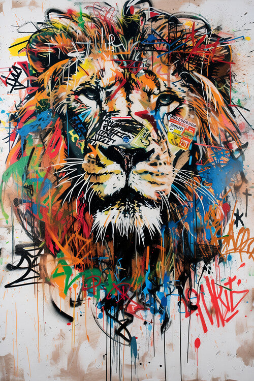 Leinwand Poster, Bilder Trendy Lion, 60 × 90 cm