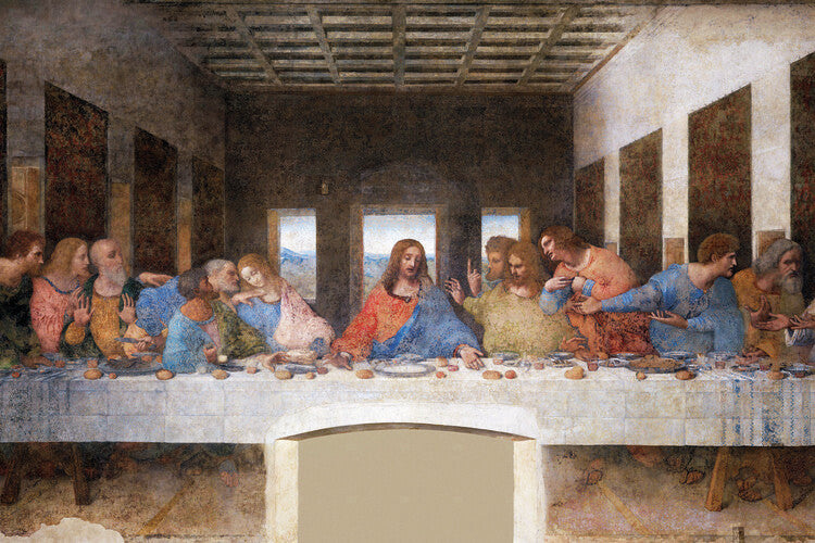 Leondardo da Vinci - last supper, Leonardo Da Vinci Poster, Plakat, 91.5 × 61 cm