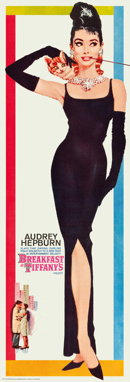 Audrey Hepburn - Breakfast at Tiffany's Poster, Plakat, 53 × 158 cm