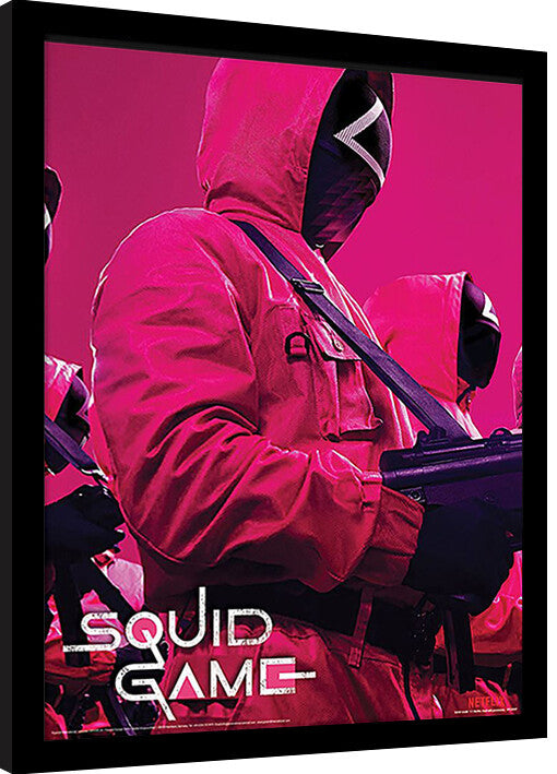 Squid Game - Troops Gerahmte Poster, Bilder, 34.3 x 44.5 cm