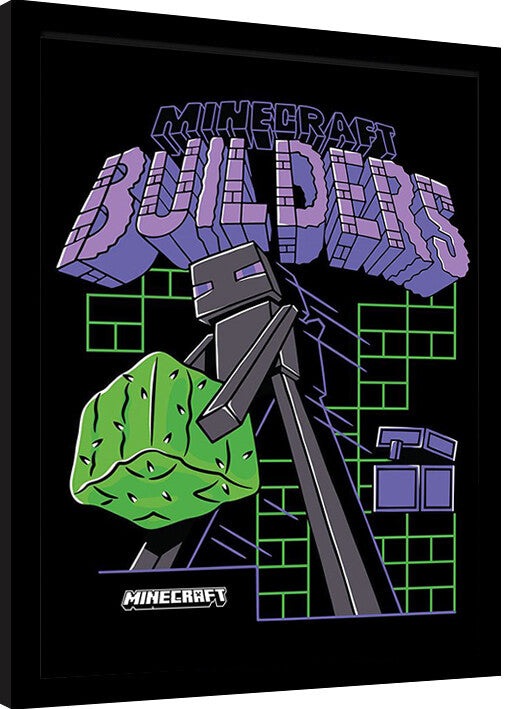 Minecraft - Builders Gerahmte Poster, Bilder, 34.3 x 44.5 cm