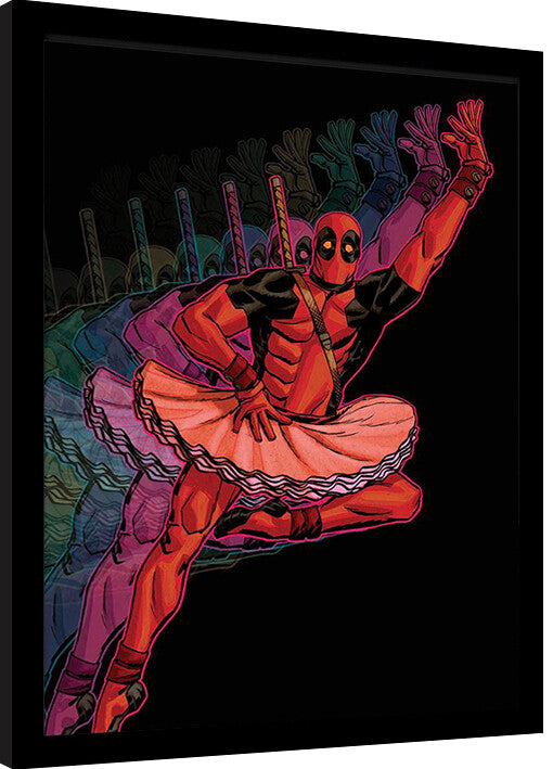 Deadpool - Ballerina Gerahmte Poster, Bilder, 34.3 x 44.5 cm