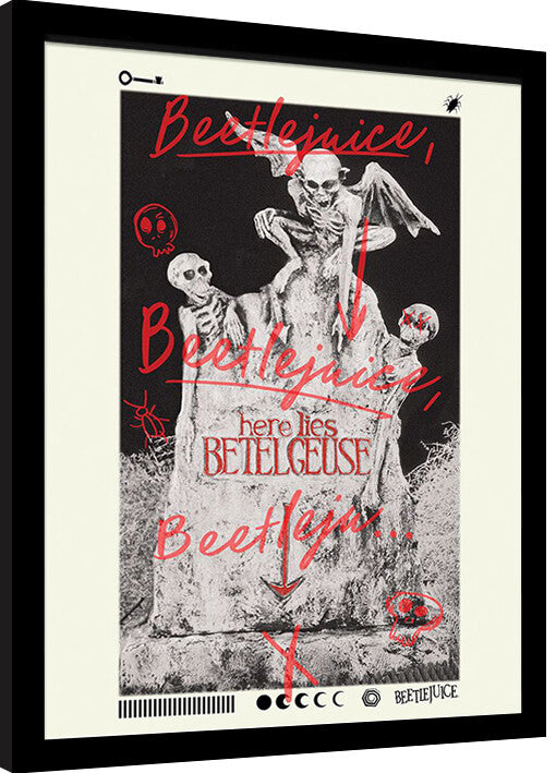 Beetlejuice - Here Lies Betelguese Gerahmte Poster, Bilder, 34.3 x 44.5 cm
