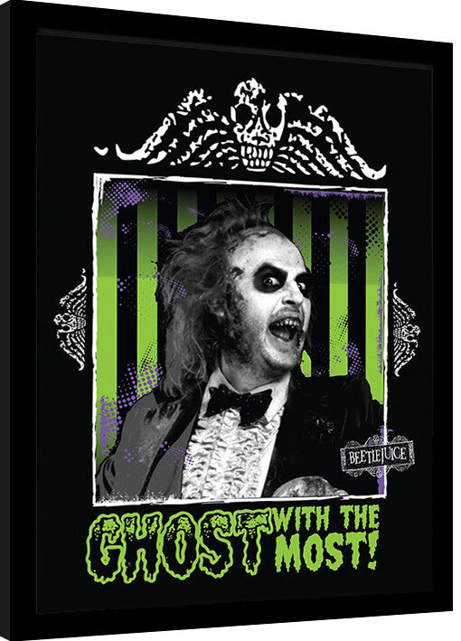 Beetlejuice - Ghost With The Most Gerahmte Poster, Bilder, 34.3 x 44.5 cm