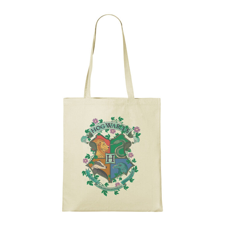 Tasche Harry Potter - Colourful Hogwarts Crest, 100% Baumwolle