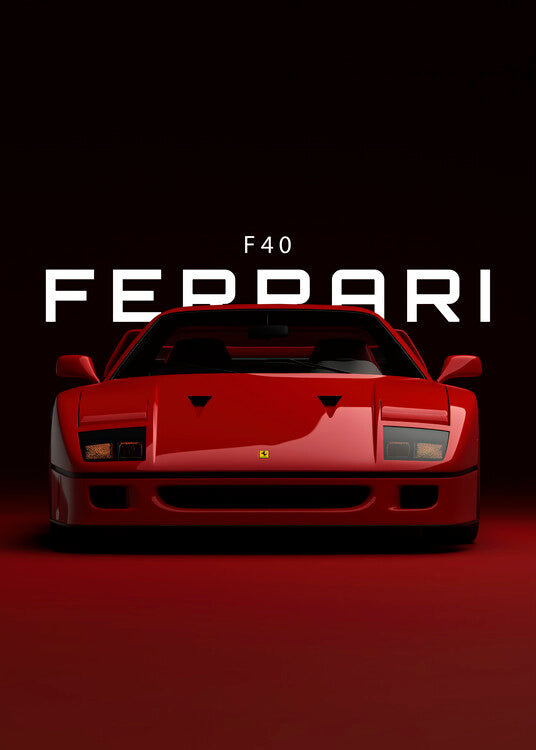 Leinwand Poster, Bilder Ferrari F40, 65 × 90 cm